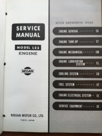 Service manual '' model L23 engine ''  Datsun Cedric 130 29711 (40330040)