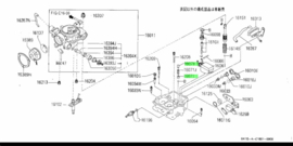 Injector, pomp carburateur E15S/ E16S/ MA10S/ MA12S Nissan 16171-11M00 B11/ B12/ K10/ M10/  N10/ N12/ N13