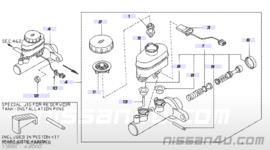 Hoofdremcilinder Nissan Almera N15 ABS 46010-2N320