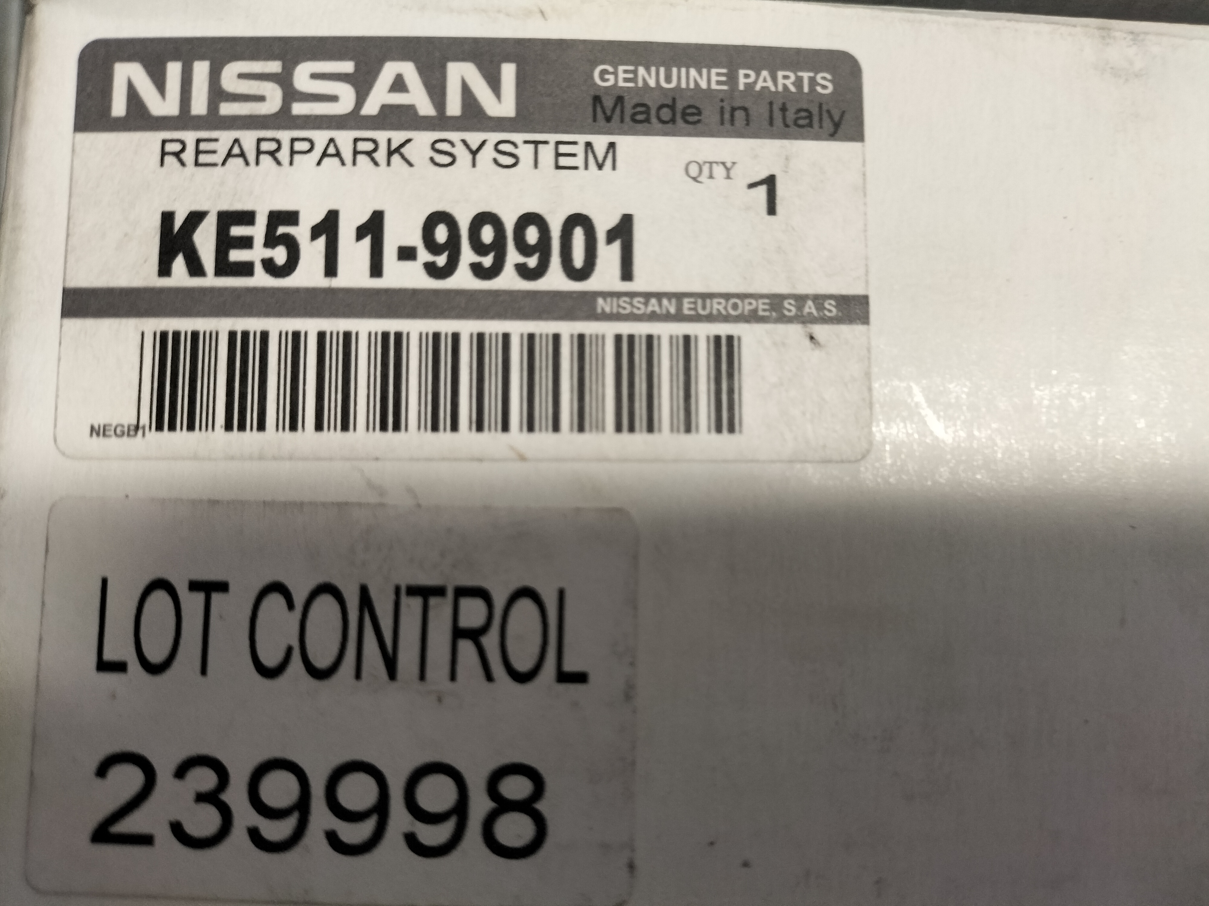 Rearpark system Nissan KE511-99901 New