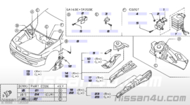 Houder Vacuümverdamper Nissan Primera P11/ WP11 64824-2J900