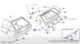 Achterklep Nissan Cherry N12 90100-01M00