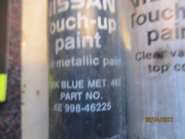 Lakstift donkerblauw metalic Nissan kleurcode 462