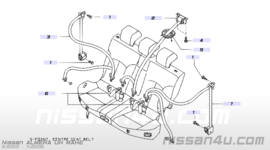 Finisher-seat belt Nissan Almera N16 87834-BM401