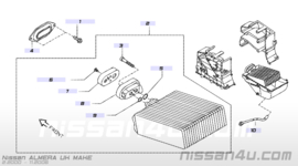 Afwaterslang aircoverdamper Nissan 92590-BN005 N16/ P12/ V10