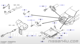 Heated oxygen sensor Nissan 22690-9F601 (0 258 005 274/275) N16/ P11/ V10/ WP11 Used part.