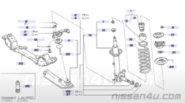 Aanslagrubber schokdemper vooras Nissan Laurel C32 54052-41L00 Origineel.