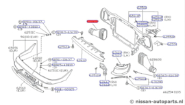 Duct-air  Nissan 280ZX S130 62860-P9100 (62860-P7100) Used part.