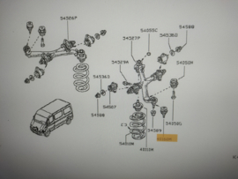 Fuseekogel Nissan Interstar X70 40160-00QAB Nieuw.