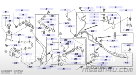 Retourleiding stuurbekrachtiging Nissan 100NX / Nissan Sunny N14 49721-69Y05