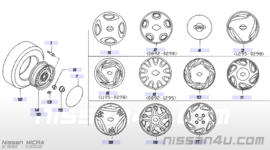 Wieldop Nissan Micra K11 40315-4F300