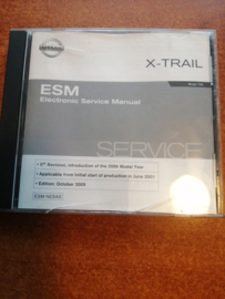 Electronic Service manual '' Model T30 series '' Nissan X-Trail T30 SM5E00-1T30E2E Gebruikt.