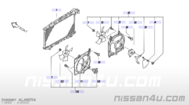 Koelventilator Nissan Almera N15. CD20. 21481-0M310