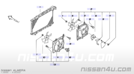 Koelventilator Nissan Almera N15. CD20 airco 92190-0M910