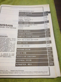 Service manual ''Model A32 series Supplement-II'' Nissan Maxima A32