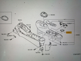Schakelaarhouder Nissan Juke F15 96988-1KK1A
