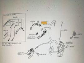Deurgreepdeel voorportier buitenzijde rechts Nissan 80646-BR00B