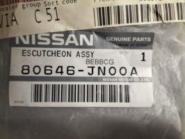 Deurgreepdeel buitenzijde rechtsvoor Nissan Leaf ZE0E 80646-JN00A Origineel.