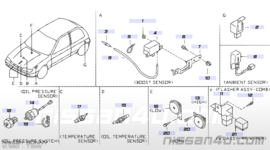 Claxon Nissan Sunny N14, hoge toon 25610-63C00