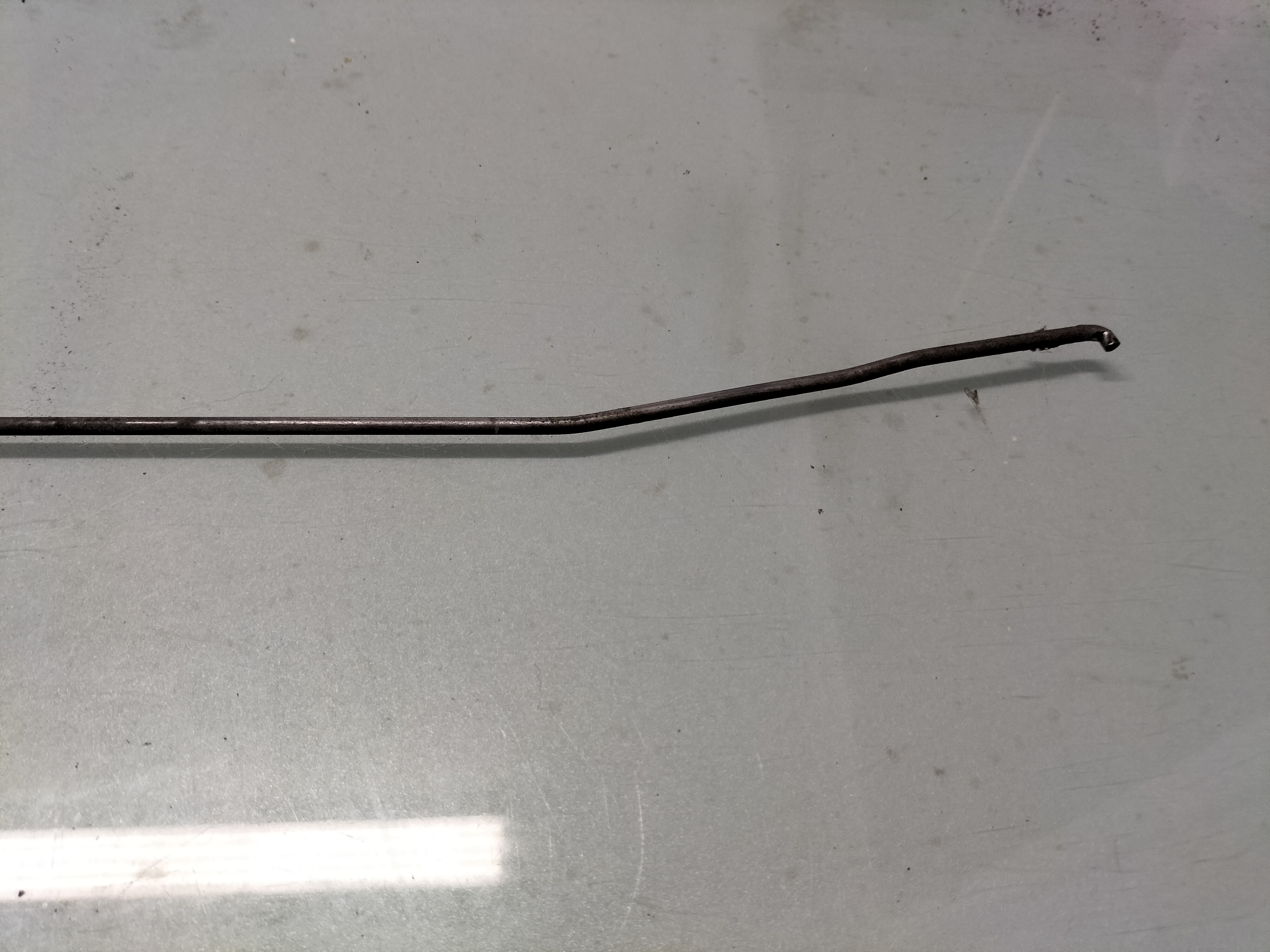 Rod-front lock left-hand Datsun Cherry E10 80538-M0200 Used part.