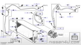 Aircocondensor Nissan E11/ K12 92100-AX80B Gebruikt