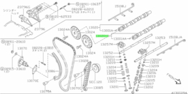 Camshaft SR16VE Nissan Pulsar JN15 13020-1N521 Original.