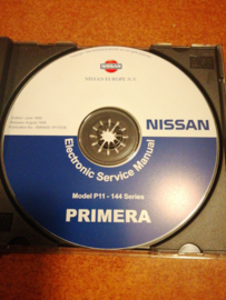 Electronic Service manual '' Model P11 series '' Nissan Primera P11 - 144 series SM9A00-1P11E0E Used part.
