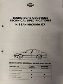 Brochure Nissan Maxima QX A32 1996 20250320