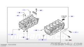 Head cylinder YD25DDTI Nissan 11039-EC00A New.