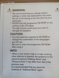 Programme CD-ROM 25920-BA00B / VUR-X6050B(EU) N16/ P12/ T30/ V10/ Y61/ Z50 Gebruikt.