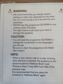 Programme CD-ROM 25920-BA00B / VUR-X6050B(EU) N16/ P12/ T30/ V10/ Y61/ Z50 Used part.