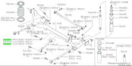 Arrester torque, right-hand Nissan Micra K11 55350-41B00 Original.