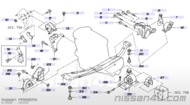 Stopper-engine mounting Nissan 11215-2F006 P11/ V10/ WP11