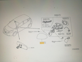 Spiegelkappenset Nissan Note E12 Carbonlook KE960-3V000-CB