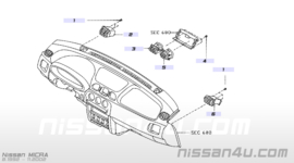 Kachelventilatierooster links Nissan Micra K11 68761-6F710 Gebruikt.