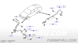 Wielnaaf rechtsvoor + ABS sensor Nissan Primera P11/ WP11 40010-2J500 + 47910-3J301