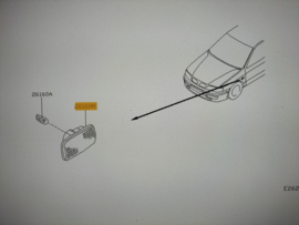 Zijknipperlicht Nissan Primera P11/WP11 26160-9F000 Gebruikt.