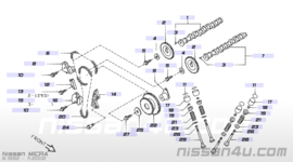 Set nokkenassen Nissan Micra K11 13020-5F100 + 13020-5F110