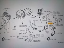 Sensor anti skid, rear Nissan Cabstar F24 47900-MB910 Original.