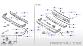 Voorbumper Nissan Micra K10 62022-01B20 Nieuw