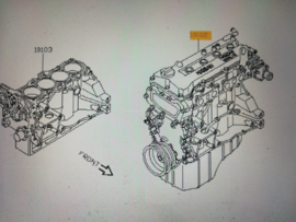 Engine bare CG13DE Nissan Micra K11 10102-44FSB Used part.