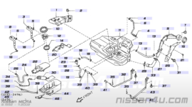 Brandstofpomp Nissan 17042-5F600 K11/ P11/ WP11 Gebruikt.