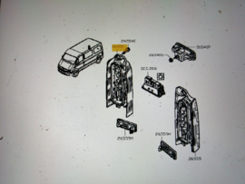 Achterlicht rechts Nissan Interstar X70 26550-00QAB