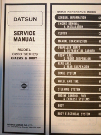 Service manual '' Model C230 series 1st. Revision '' Datsun Laurel C230 SM9E-C23RG0