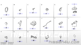 Kabeldoorvoer achterklep Nissan 100NX B13 24267-61Y00 gebruikt.