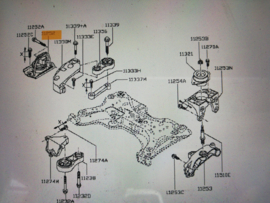 Bracket-engine mounting, front right-hand Nissan Primastar X83 11246-00Q0A (8200378211) Original.