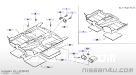 Vloerbedekking Nissan Bluebird T72 74902-Q9221