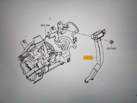 Hose-assy pressure, dpf sensor inlet Nissan 14484-00Q0B (227707094R) F16/ J11/ K14/ T32 Original.