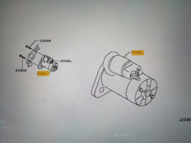 Motor starter K9K Nissan 23300-00QA0 (8200 306 595) E11/ K12 Original.