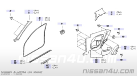 Zijpaneel rechtsachter Nissan Almera N16 76900-BN302